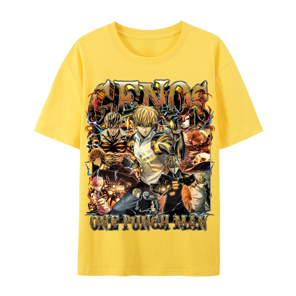 One Punch Man Unisex-Adult Cotton Casual Short Sleeve T-Shirt 