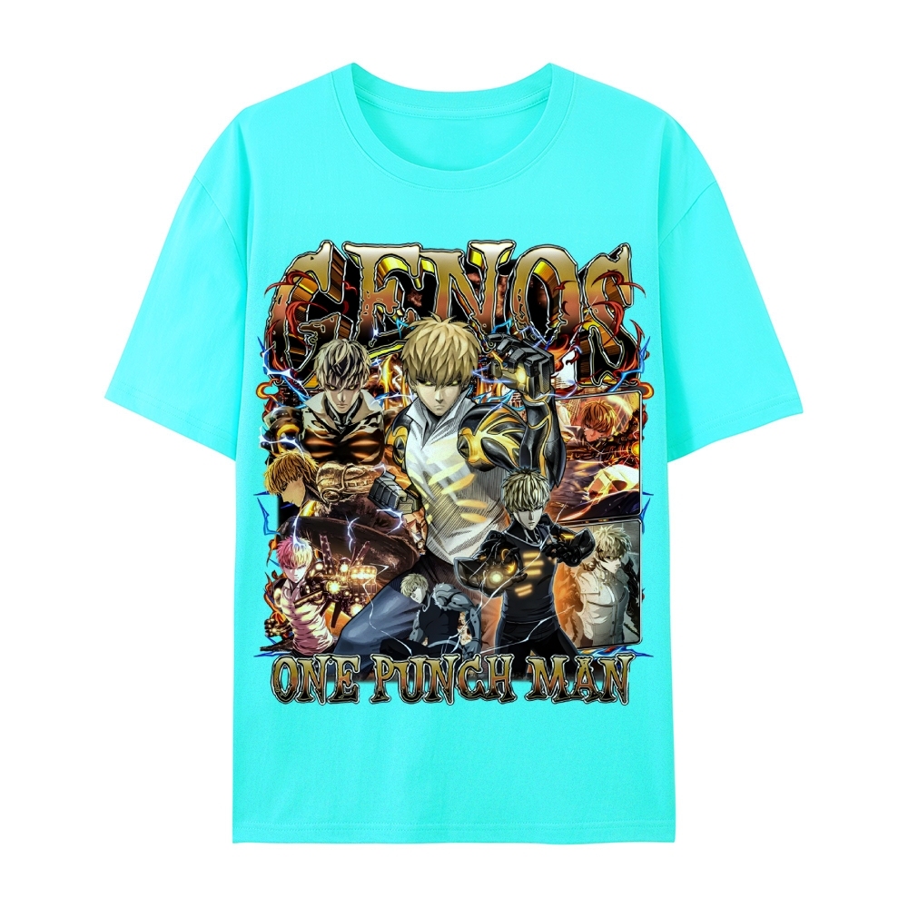 One Punch Man Unisex-Adult Cotton Casual Short Sleeve T-Shirt 