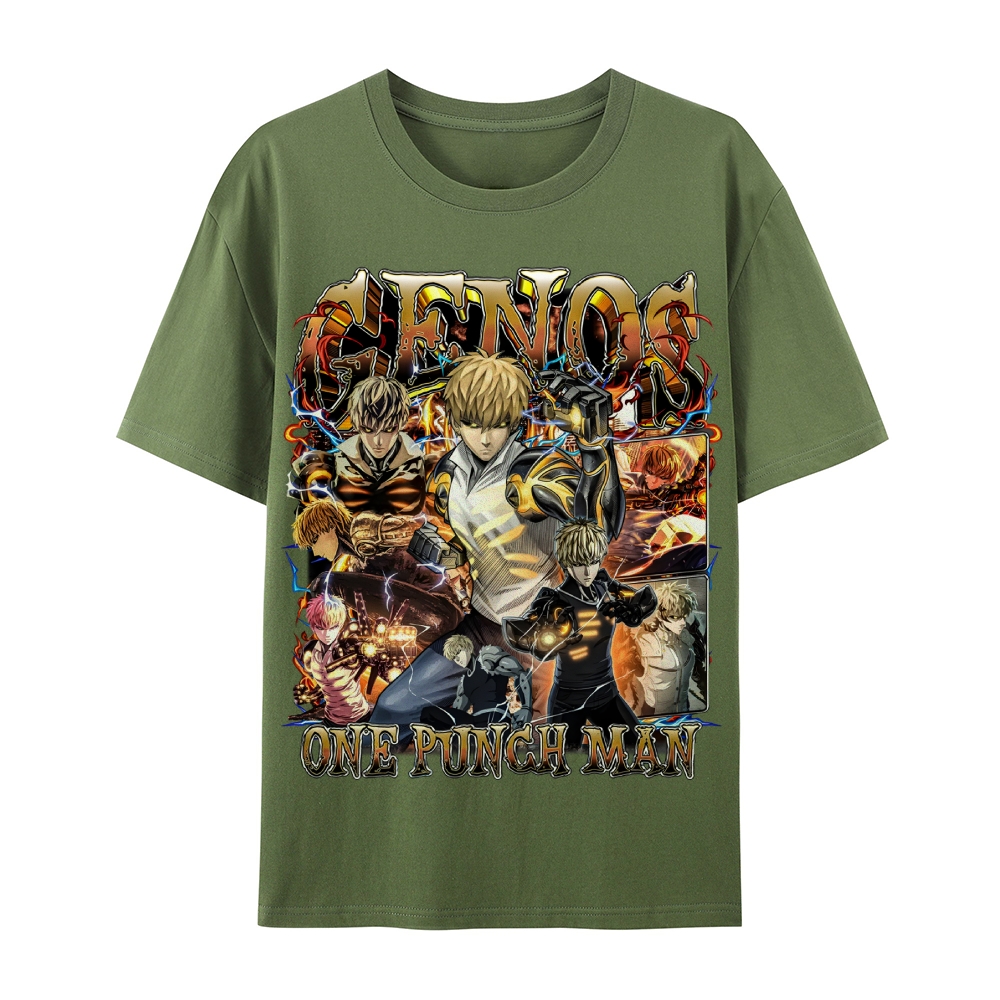 One Punch Man Unisex-Adult Cotton Casual Short Sleeve T-Shirt 