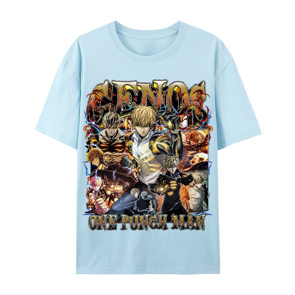 One Punch Man Unisex-Adult Cotton Casual Short Sleeve T-Shirt 