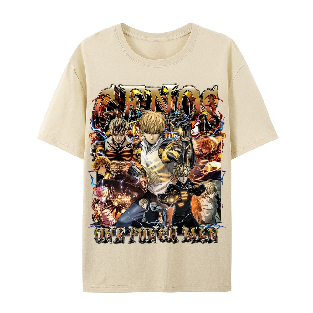 One Punch Man Unisex-Adult Cotton Casual Short Sleeve T-Shirt 