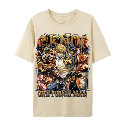 One Punch Man Unisex-Adult Cotton Casual Short Sleeve T-Shirt 