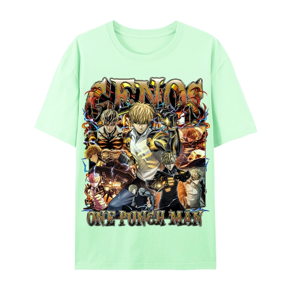 One Punch Man Unisex-Adult Cotton Casual Short Sleeve T-Shirt 
