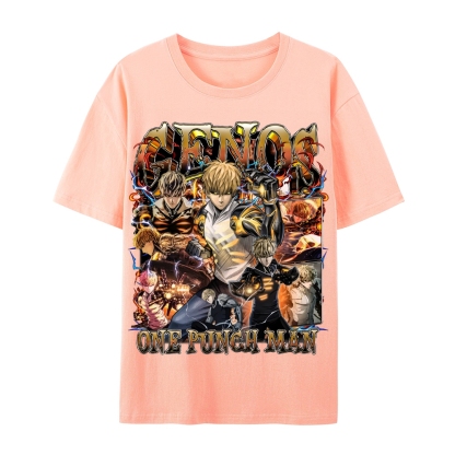 One Punch Man Unisex-Adult Cotton Casual Short Sleeve T-Shirt 