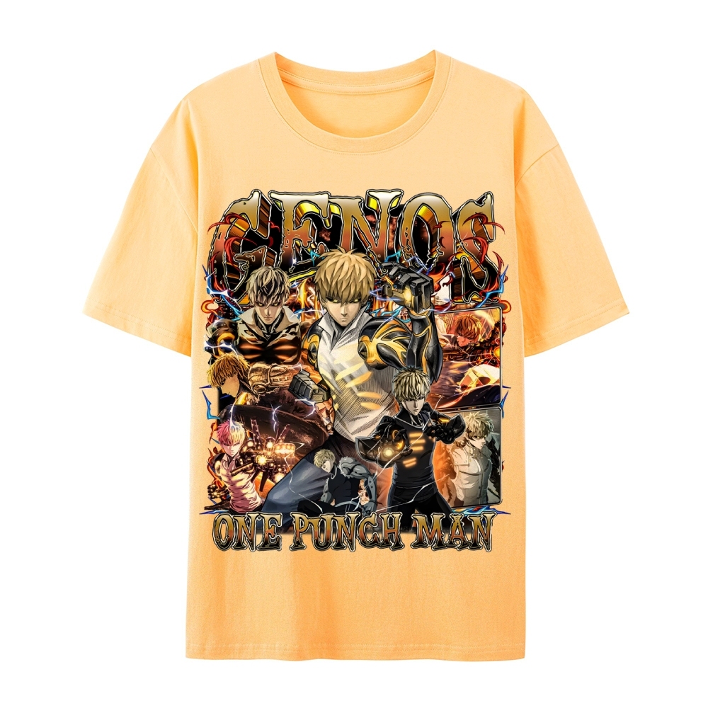 One Punch Man Unisex-Adult Cotton Casual Short Sleeve T-Shirt 