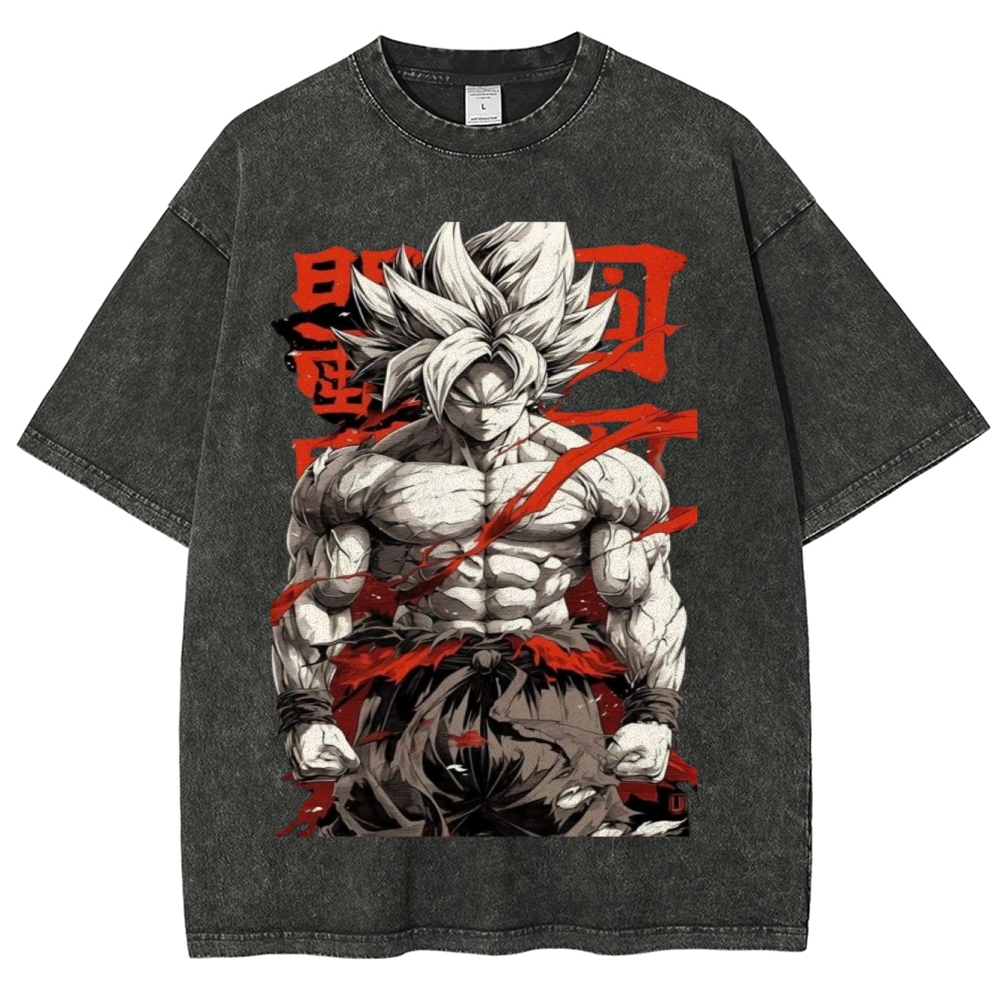 Dragon Ball Z Super Goku Unisex Fit Washed T-Shirt