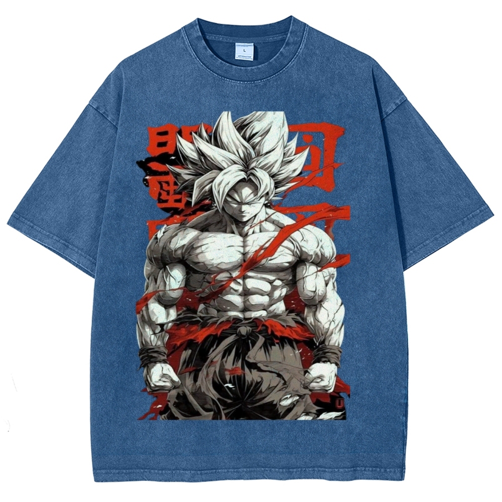 Dragon Ball Z Super Goku Unisex Fit Washed T-Shirt