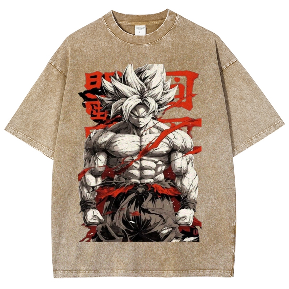 Dragon Ball Z Super Goku Unisex Fit Washed T-Shirt