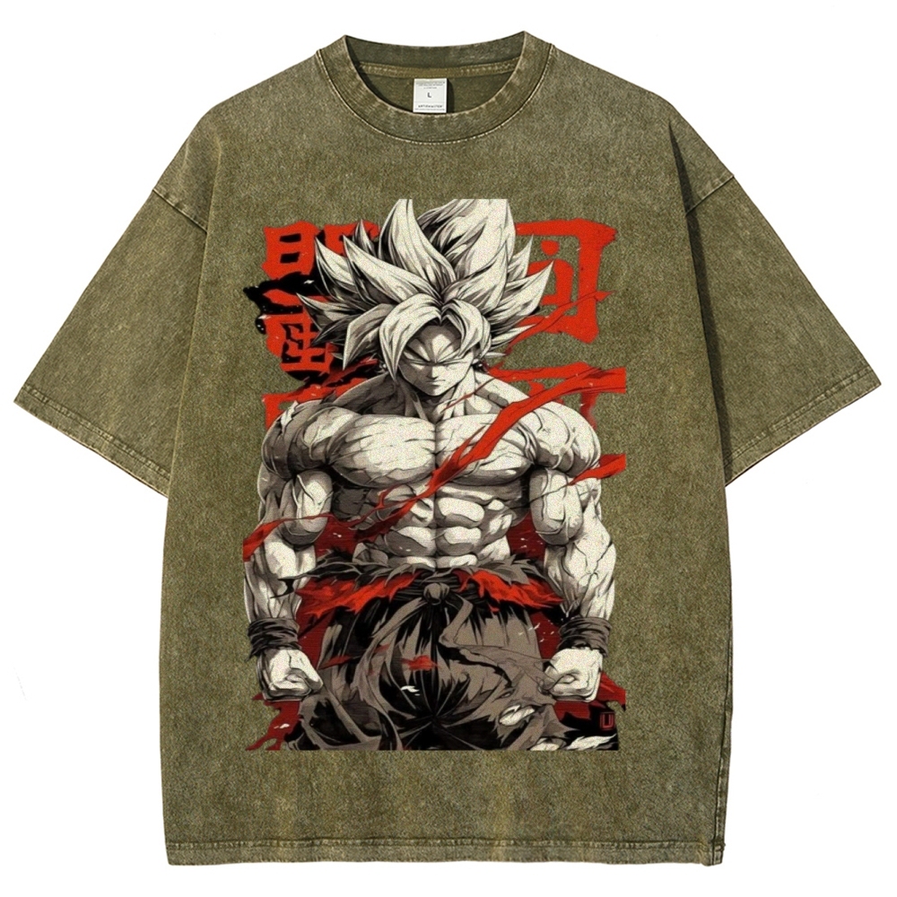 Dragon Ball Z Super Goku Unisex Fit Washed T-Shirt
