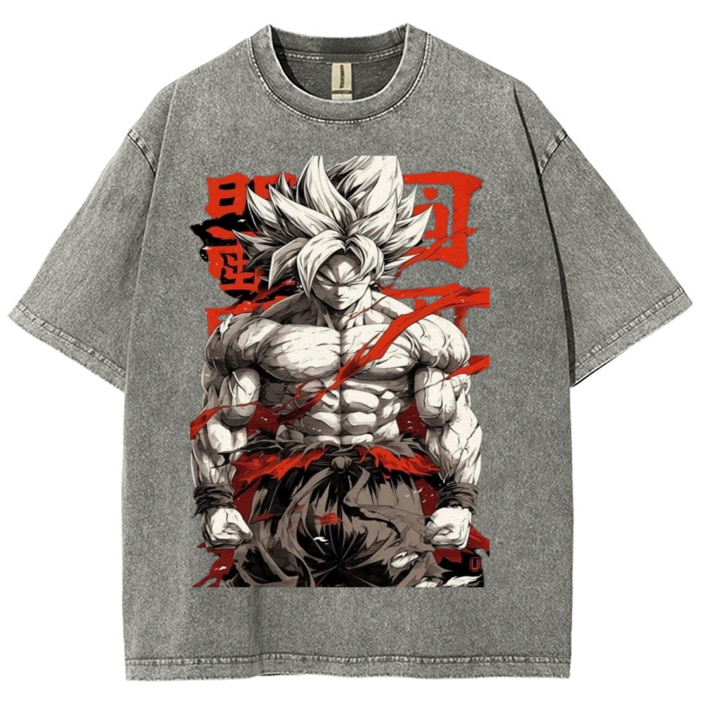 Dragon Ball Z Super Goku Unisex Fit Washed T-Shirt