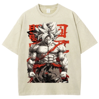 Dragon Ball Z Super Goku Unisex Fit Washed T-Shirt