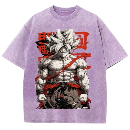 Dragon Ball Z Super Goku Unisex Fit Washed T-Shirt