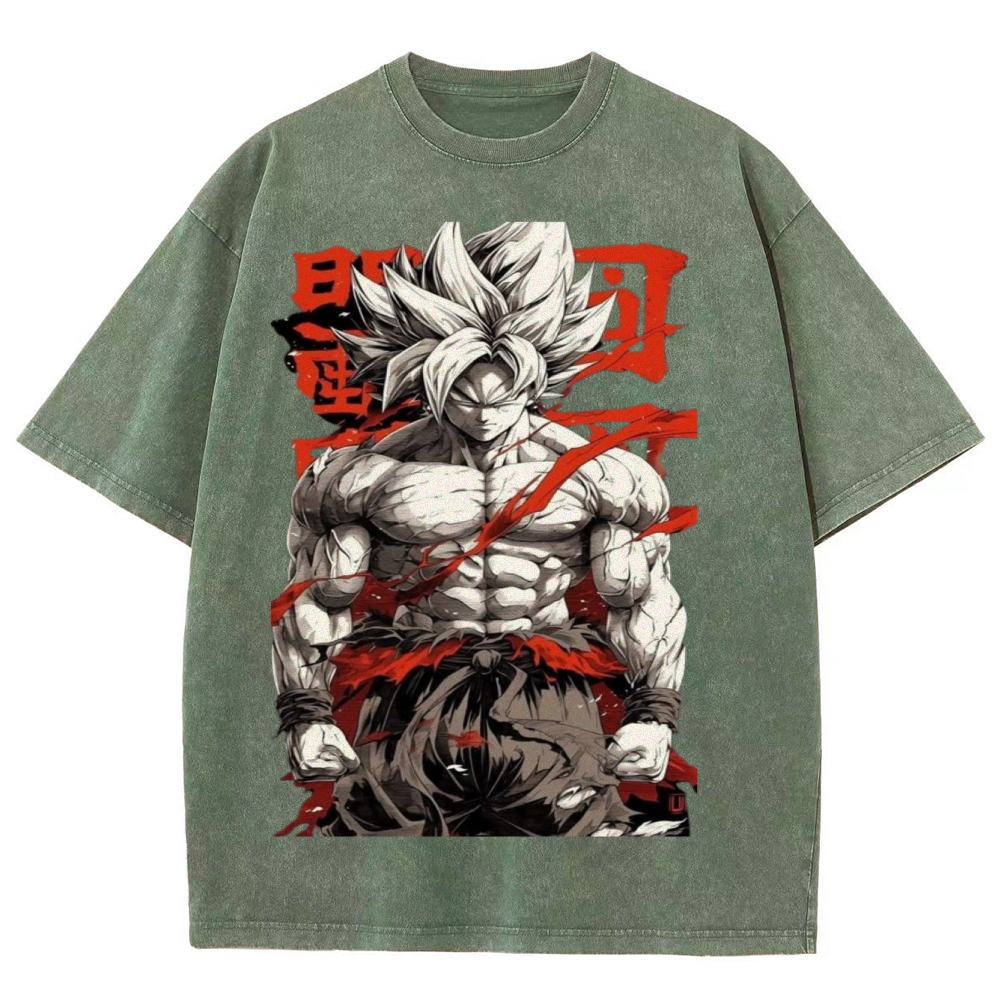 Dragon Ball Z Super Goku Unisex Fit Washed T-Shirt