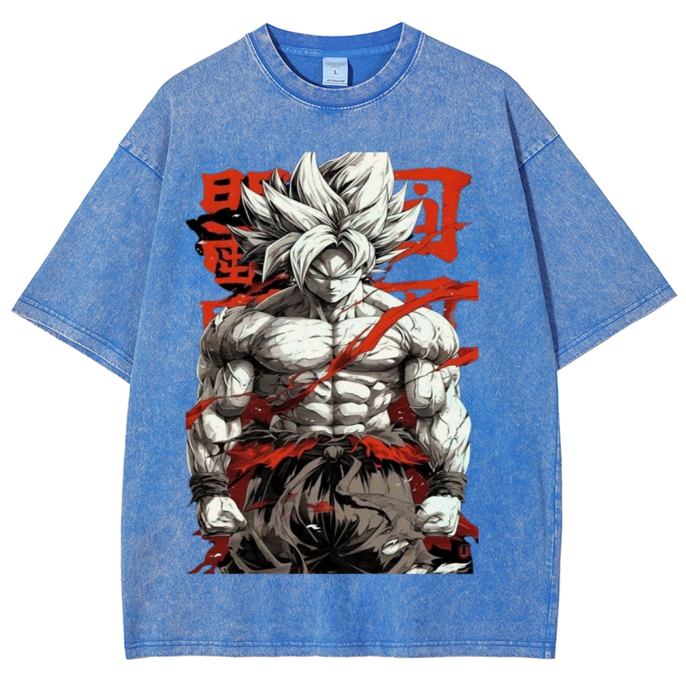 Dragon Ball Z Super Goku Unisex Fit Washed T-Shirt