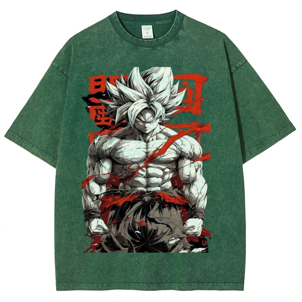 Dragon Ball Z Super Goku Unisex Fit Washed T-Shirt