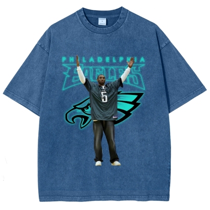 Philadelphia Eagles KOBE Unisex Fit Washed T-Shirt