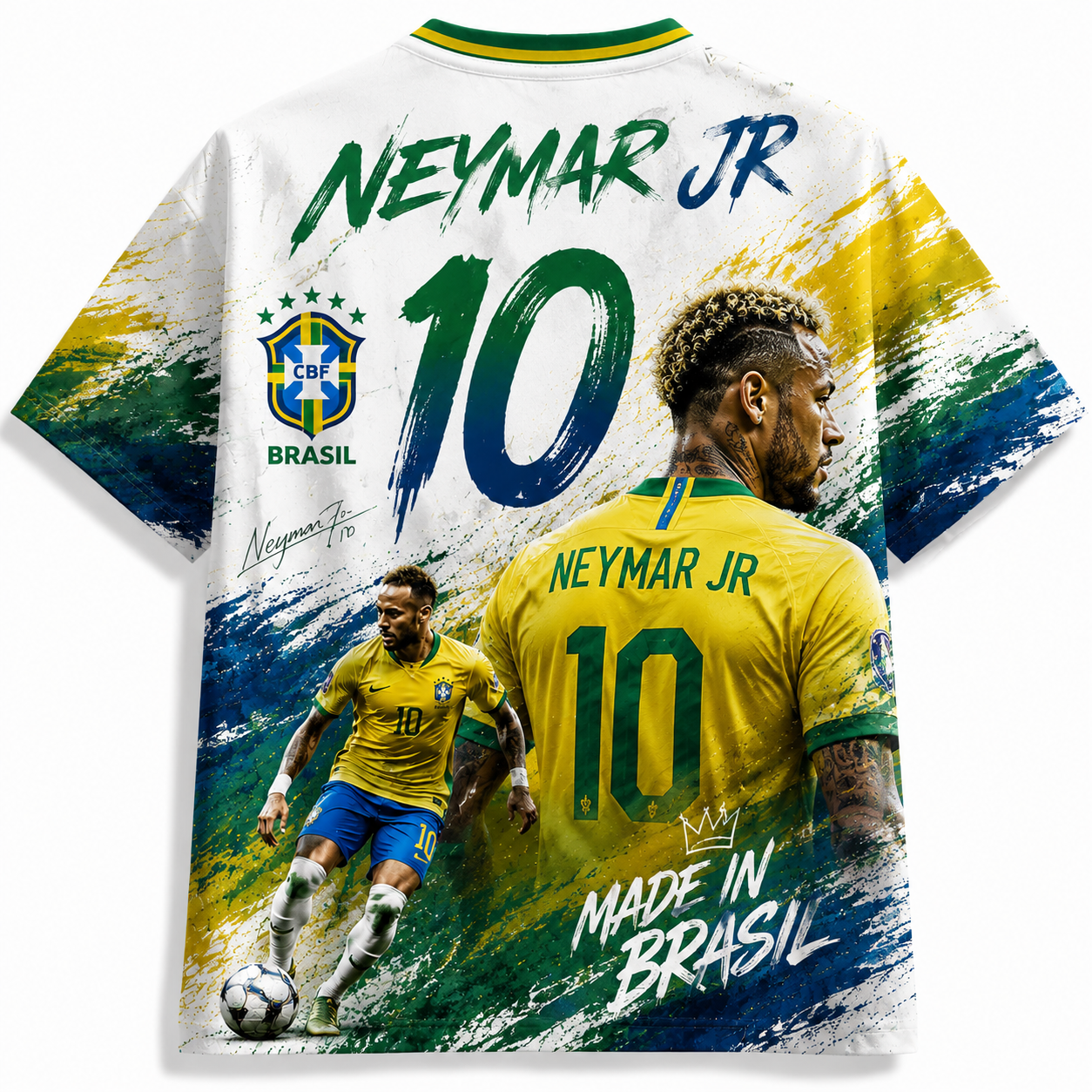 Neymar 10 Brazil 2026 World Cup Soccer Football Jersey