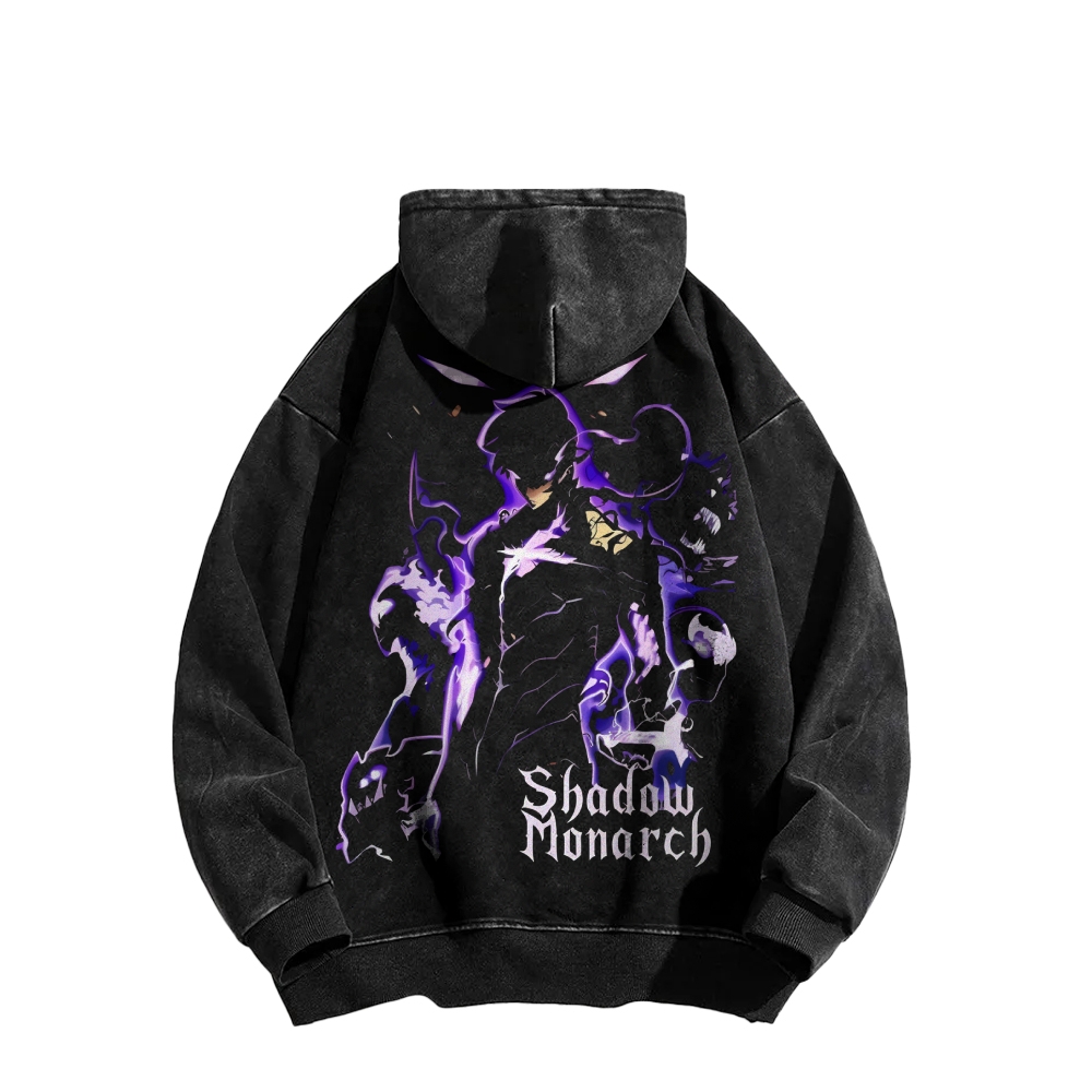 Casual Washed Hoodie Solo Leveling ARISE