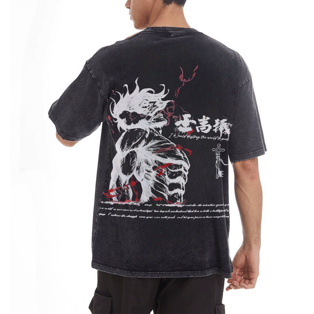 Vintage Oversized T-Shirt Attack on Titan