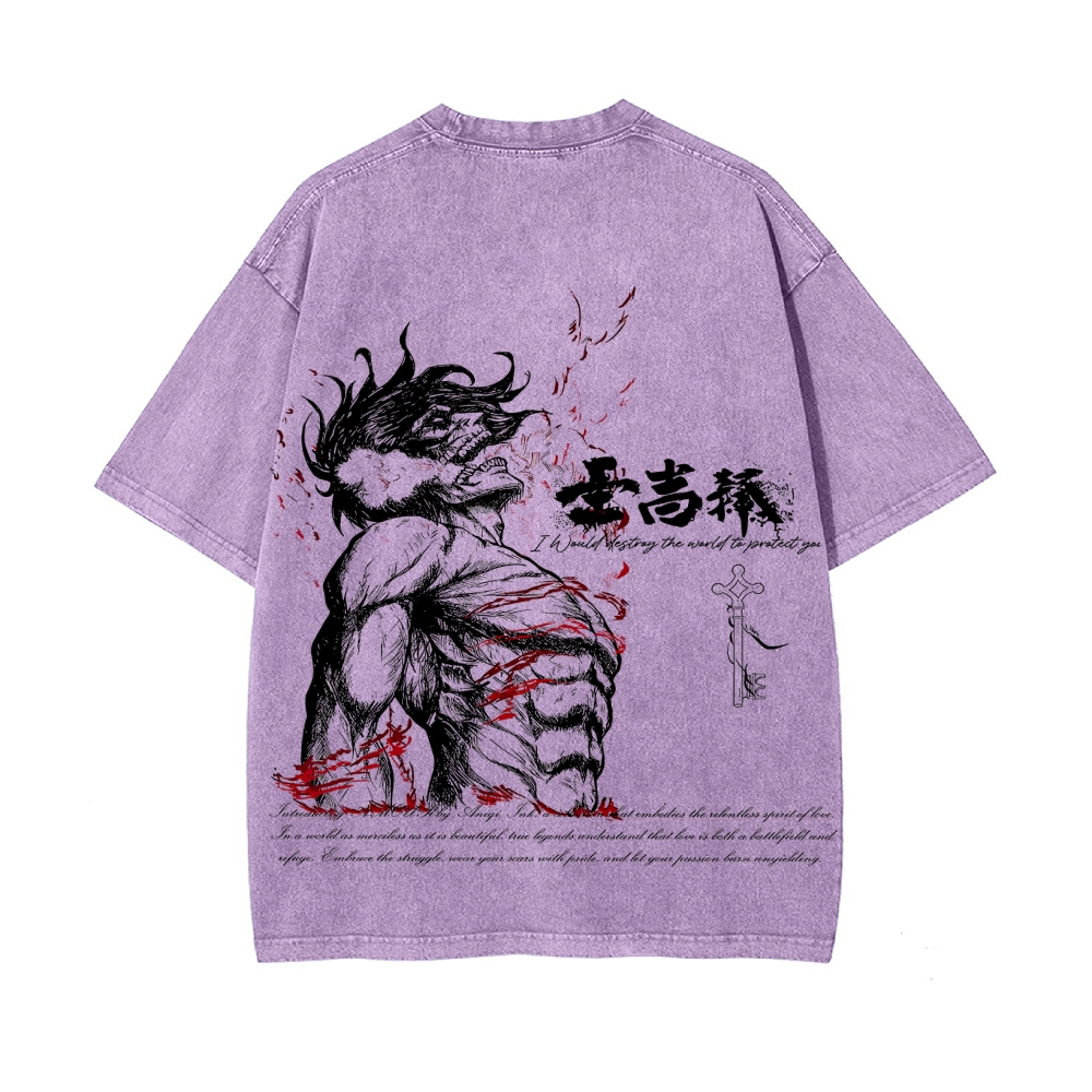 Vintage Oversized T-Shirt Attack on Titan