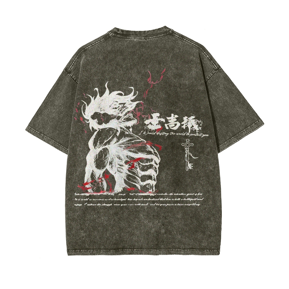 Vintage Oversized T-Shirt Attack on Titan