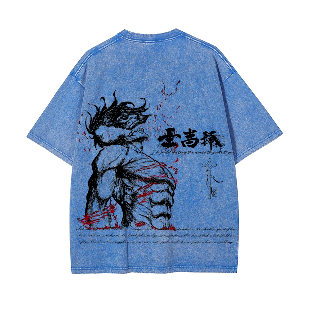 Vintage Oversized T-Shirt Attack on Titan