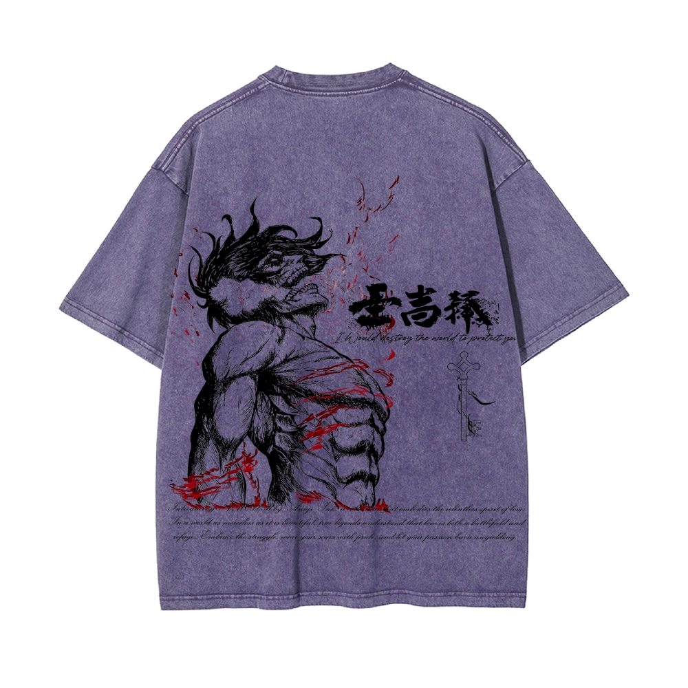 Vintage Oversized T-Shirt Attack on Titan