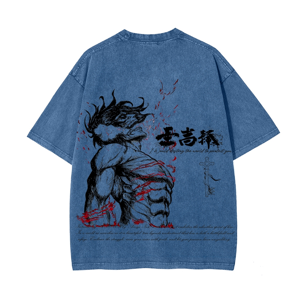 Vintage Oversized T-Shirt Attack on Titan