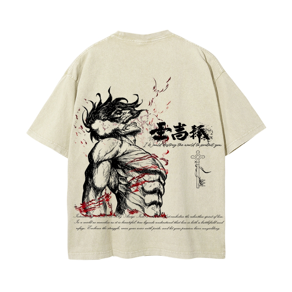 Vintage Oversized T-Shirt Attack on Titan