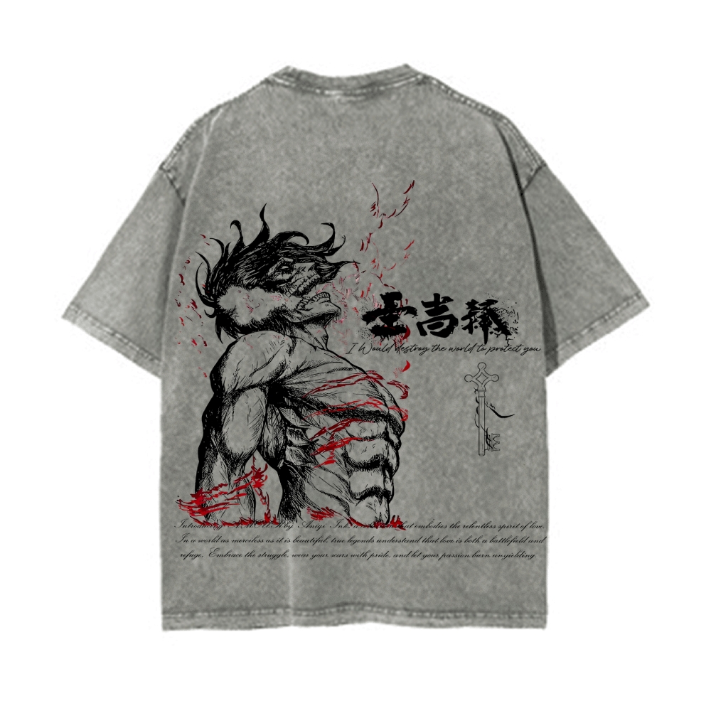 Vintage Oversized T-Shirt Attack on Titan