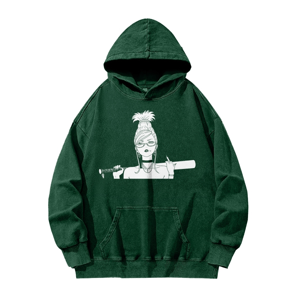 Casual Washed Hoodie DANDADAN