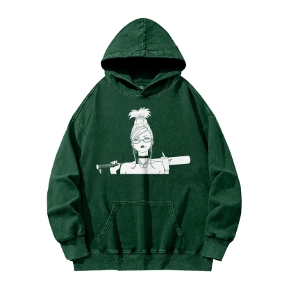 Casual Washed Hoodie DANDADAN