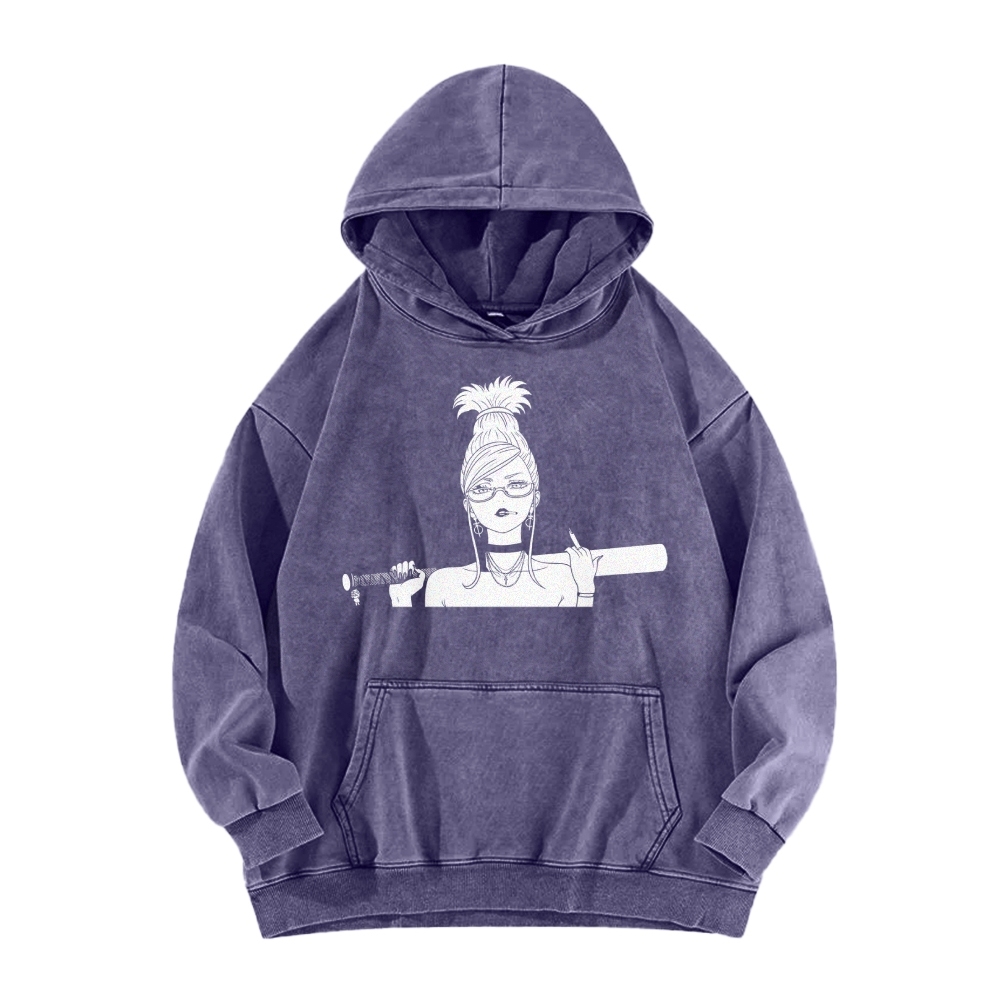 Casual Washed Hoodie DANDADAN