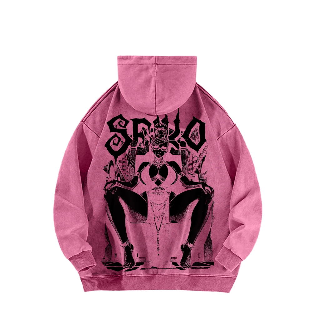 Casual Washed Hoodie DANDADAN