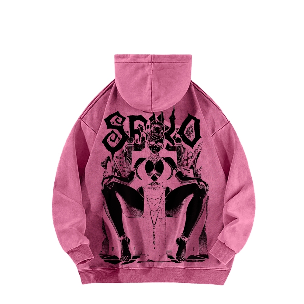 Casual Washed Hoodie DANDADAN