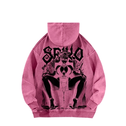 Casual Washed Hoodie DANDADAN