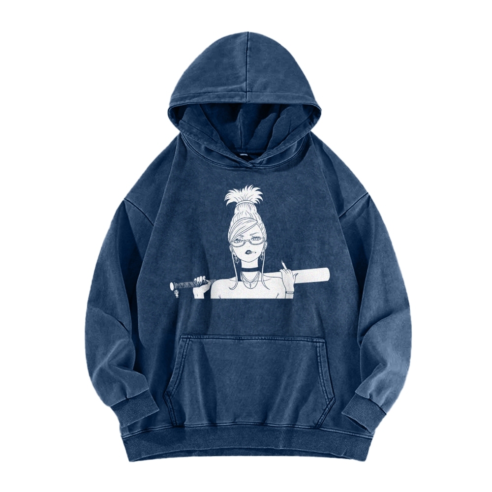 Casual Washed Hoodie DANDADAN