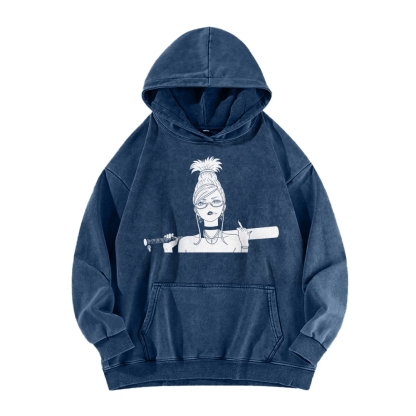 Casual Washed Hoodie DANDADAN