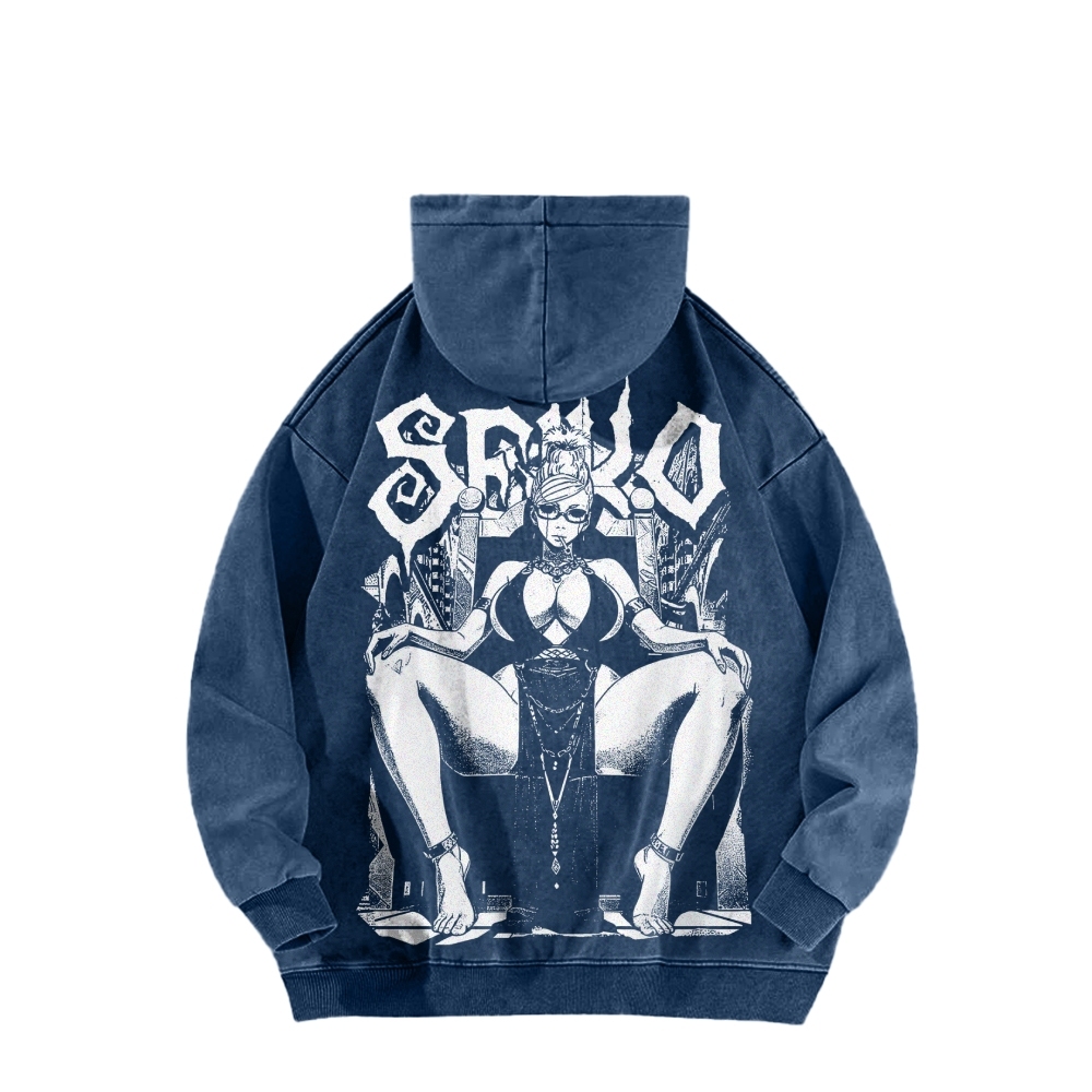 Casual Washed Hoodie DANDADAN