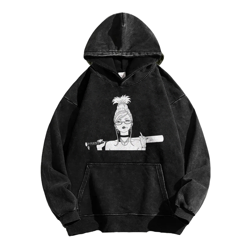 Casual Washed Hoodie DANDADAN