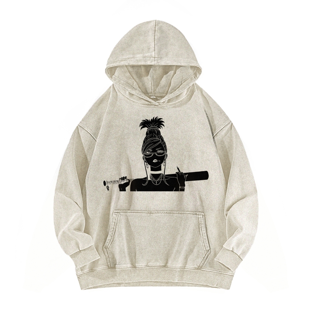 Casual Washed Hoodie DANDADAN