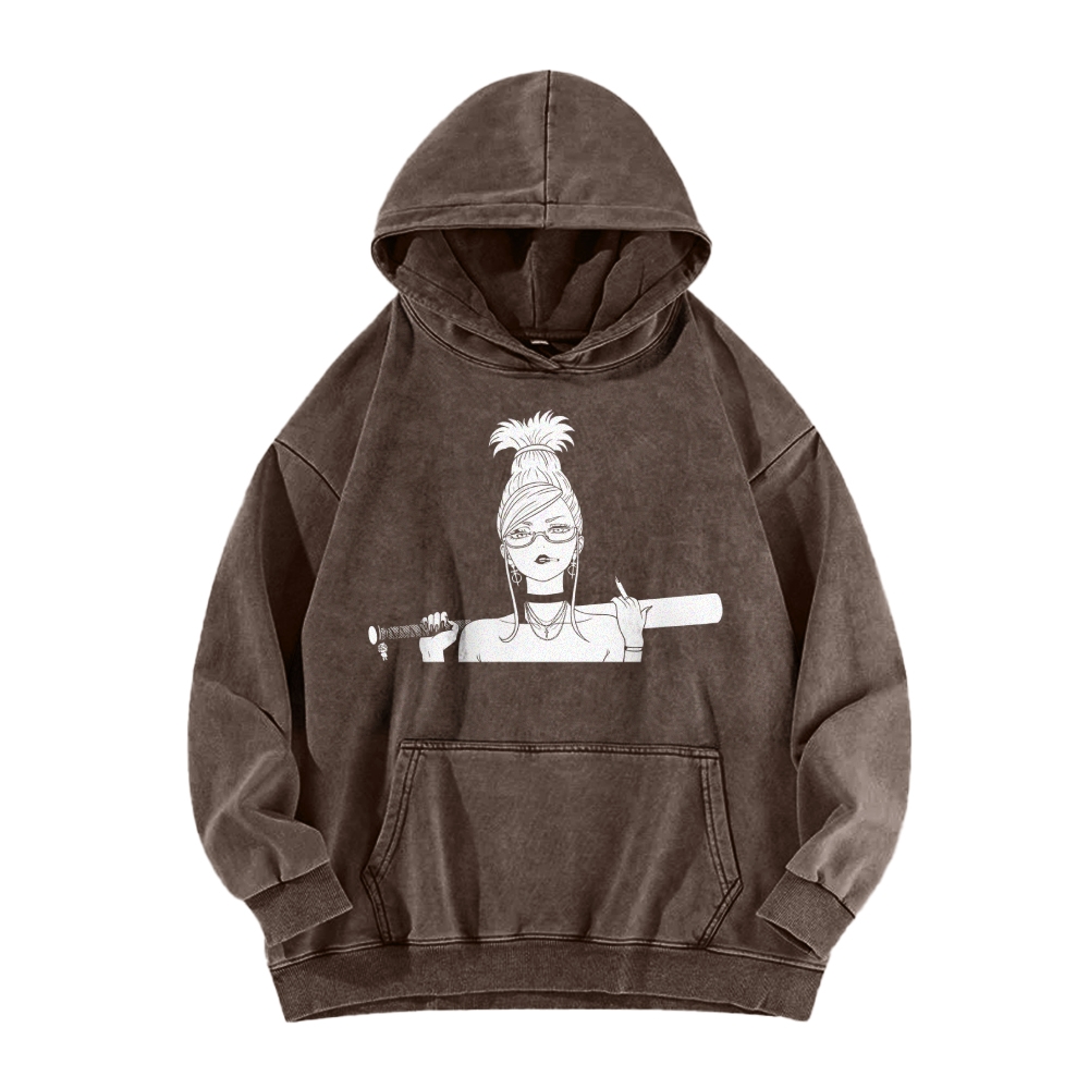 Casual Washed Hoodie DANDADAN