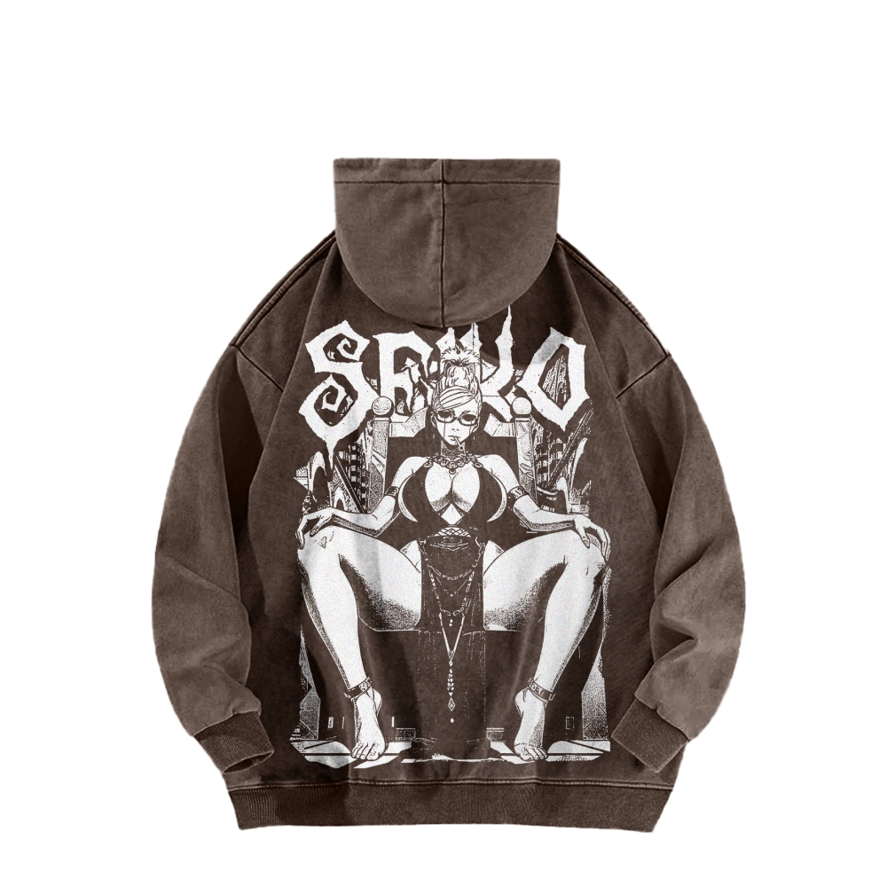 Casual Washed Hoodie DANDADAN