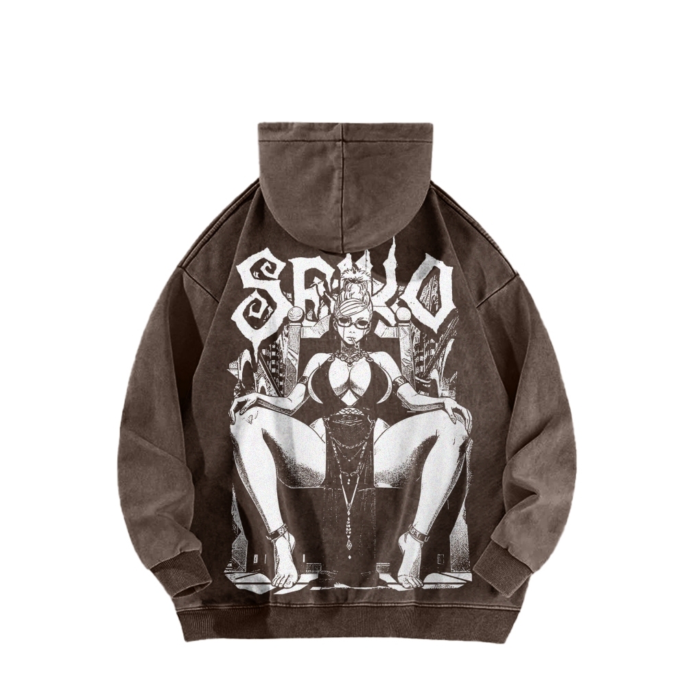 Casual Washed Hoodie DANDADAN