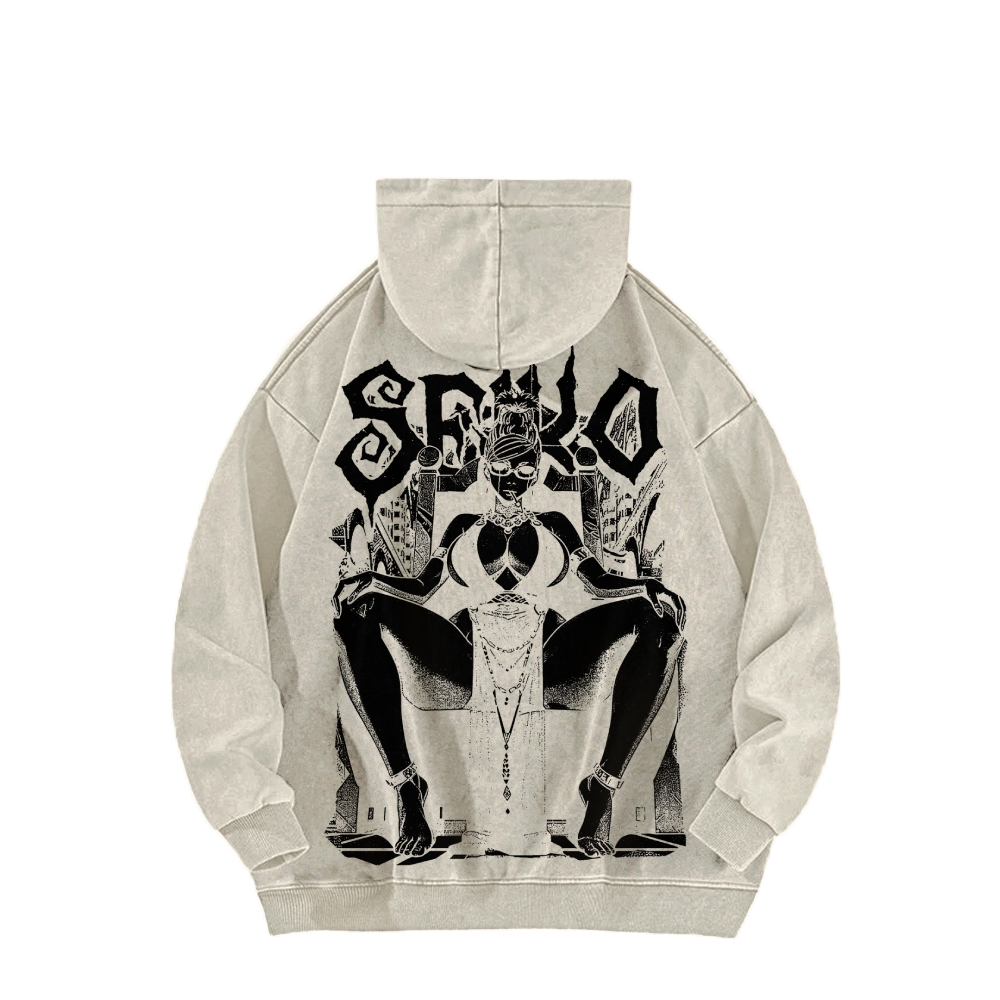 Casual Washed Hoodie DANDADAN