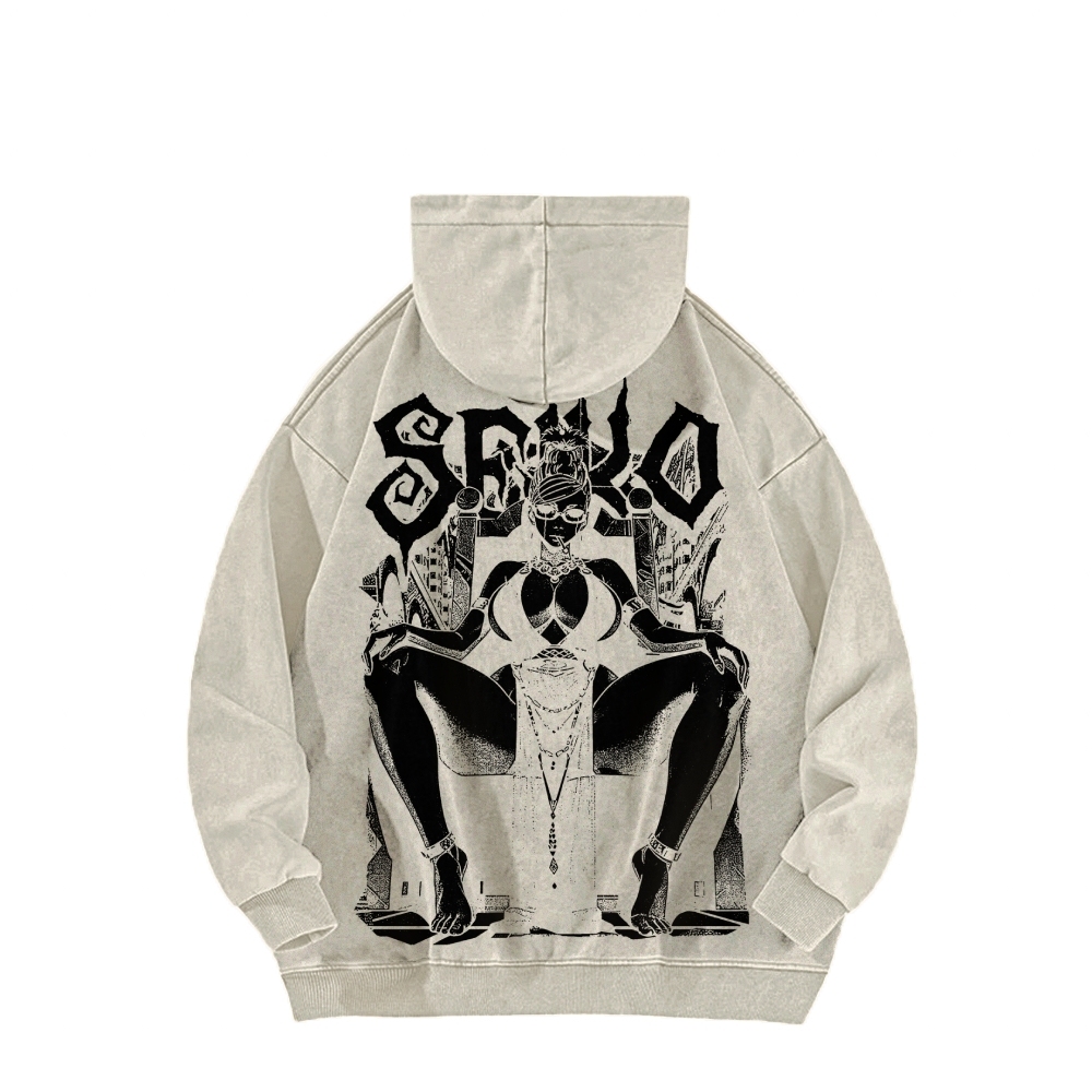 Casual Washed Hoodie DANDADAN