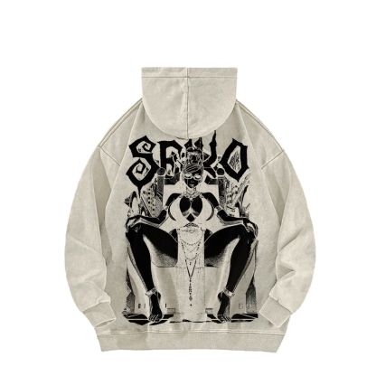 Casual Washed Hoodie DANDADAN