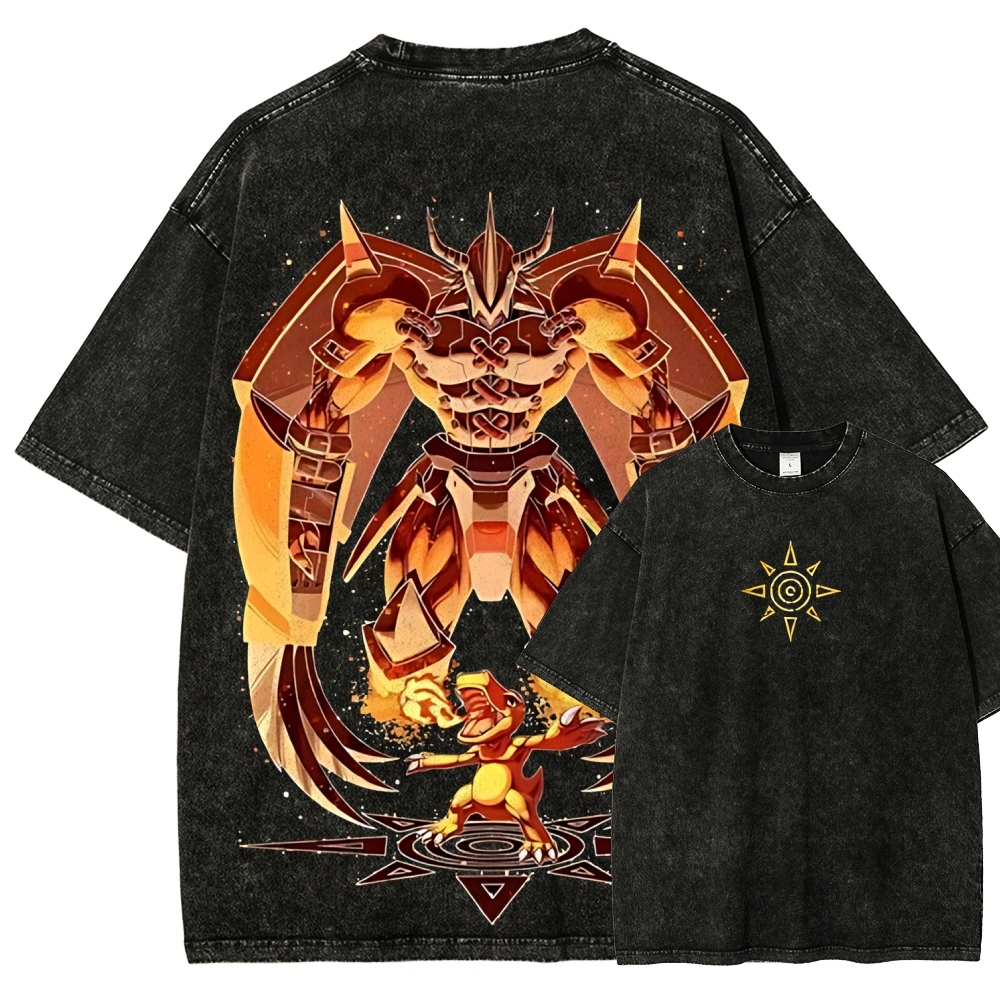 WarGreymon Digimon Adventure | Unisex Fit Washed T-Shirt
