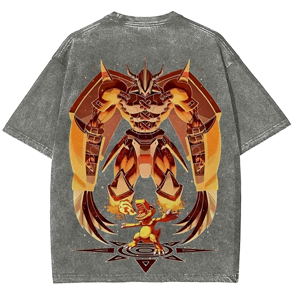 WarGreymon Digimon Adventure | Unisex Fit Washed T-Shirt