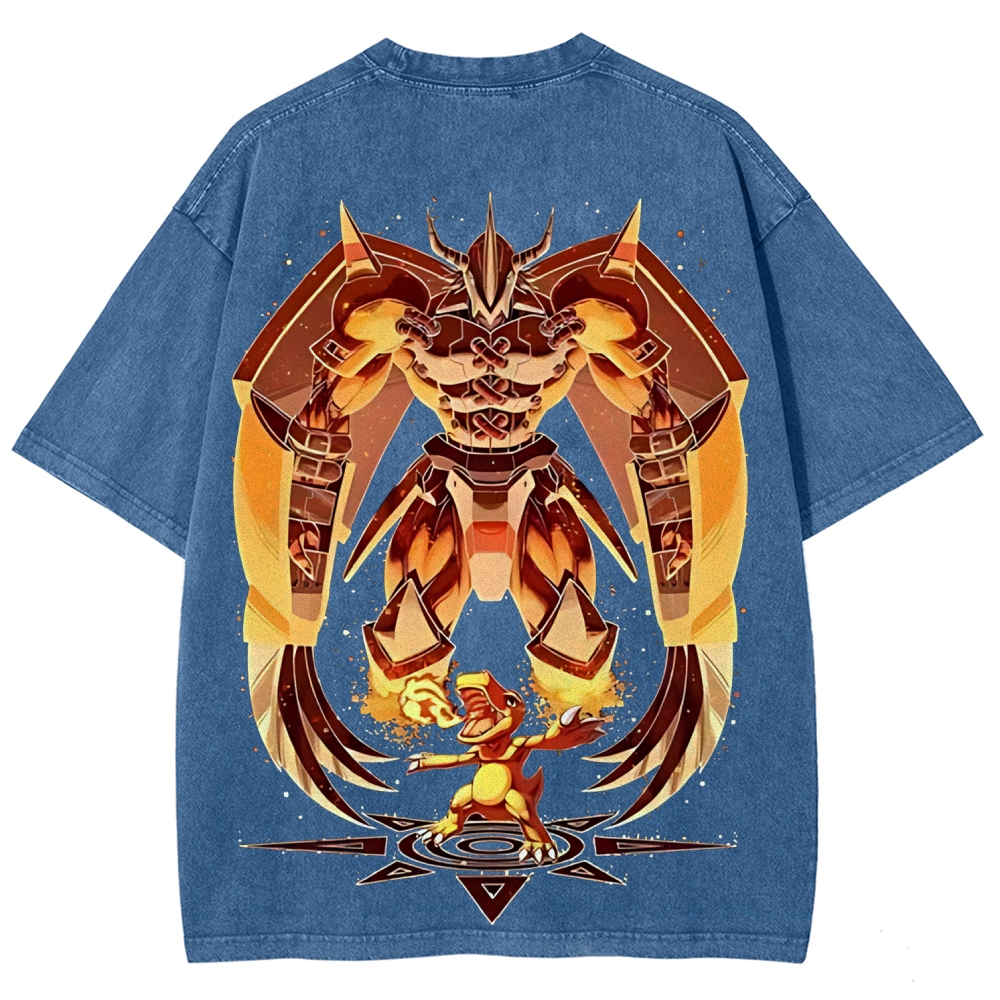 WarGreymon Digimon Adventure | Unisex Fit Washed T-Shirt